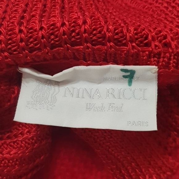 Nina Ricci Week End Ribbed Knitted Rose Sweater - Picture 5 of 11